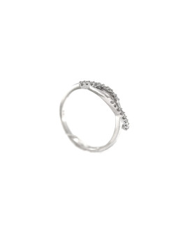 White gold ring with diamonds DBBR09-09