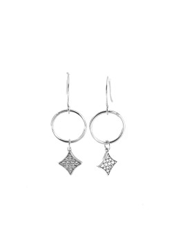 Silver zirconia earrings OEM335842.1