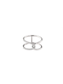 Silver zirconia ring OEMASRA133Z