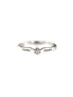 White gold engagement ring with diamonds DBBR10-01