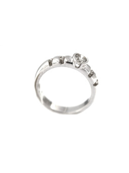 White gold engagement ring with diamonds DBBR10-06