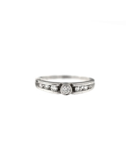 White gold engagement ring with diamonds DBBR10-07