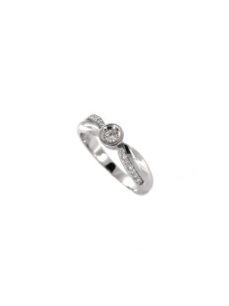 White gold engagement ring with diamonds DBBR10-09