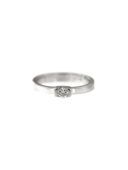 White gold engagement ring with diamond DBBR05-05