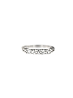 Balto aukso amžinybės žiedas su briliantais DBBR12-08