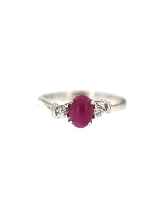 ruby diamond yellow gold ring