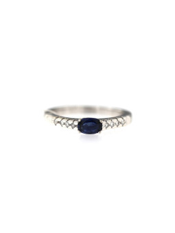 White gold ring with sapphire and diamonds DBBR14-SAF-03