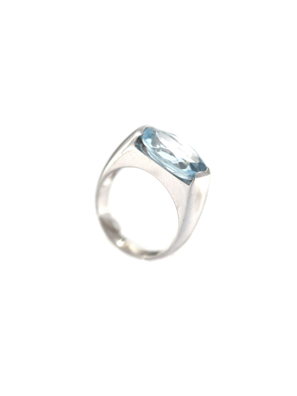 White gold ring with topaz DBBR14-TOP-01