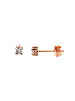 Rose gold diamond earrings BRBR01-01-06