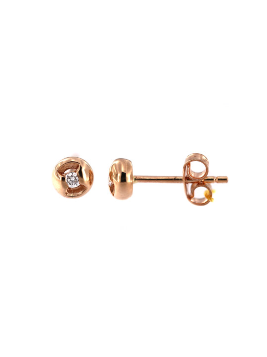 Rose gold diamond earrings BRBR01-05-05