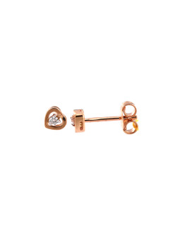 Rose gold diamond earrings BRBR01-09-01
