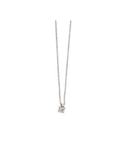 White gold diamond pendant necklace CPBR03-01