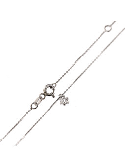 White gold diamond pendant necklace CPBR04-01