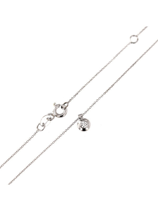 White gold diamond pendant necklace CPBR06-03