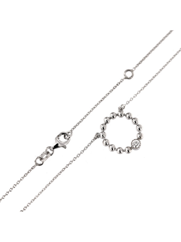 White gold diamond pendant necklace CPBR07-01
