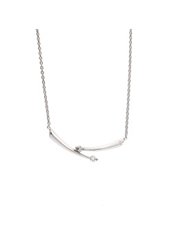 White gold diamond pendant necklace CPBR08-01