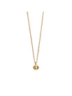 Yellow gold diamond pendant necklace CPGR04-02 