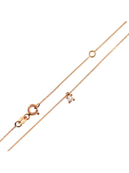Rose gold diamond pendant necklace CPRR01-01