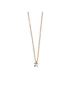 Rose gold diamond pendant necklace CPRR01-02
