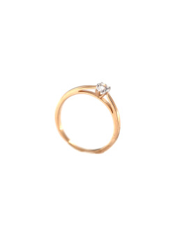 Rose gold zirconia engagement ring DRS01-01-36
