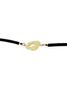 Black string bracelet EGZS08-01