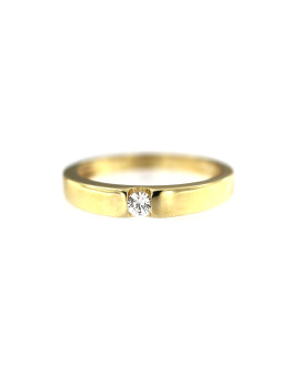 Yellow gold zirconia ring DGL02-02