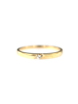 Geltono aukso žiedas su cirkoniu DGL02-01