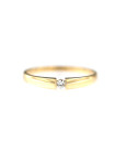 Yellow gold zirconia ring DGL01-03 