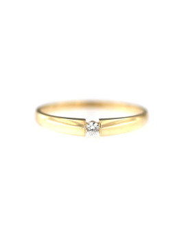 Yellow gold zirconia ring DGL01-03