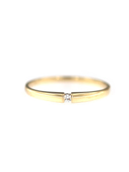 Yellow gold zirconia ring DGL01-02