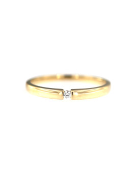 Geltono aukso žiedas su cirkoniu DGL01-01