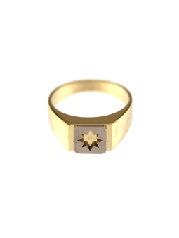 Geltono aukso vyriškas žiedas DGV02-02