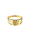 Yellow gold men ring DGV02-01 