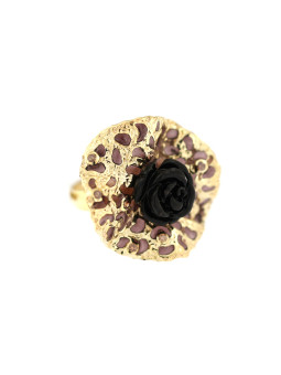 Yellow gold ring DGB01-06