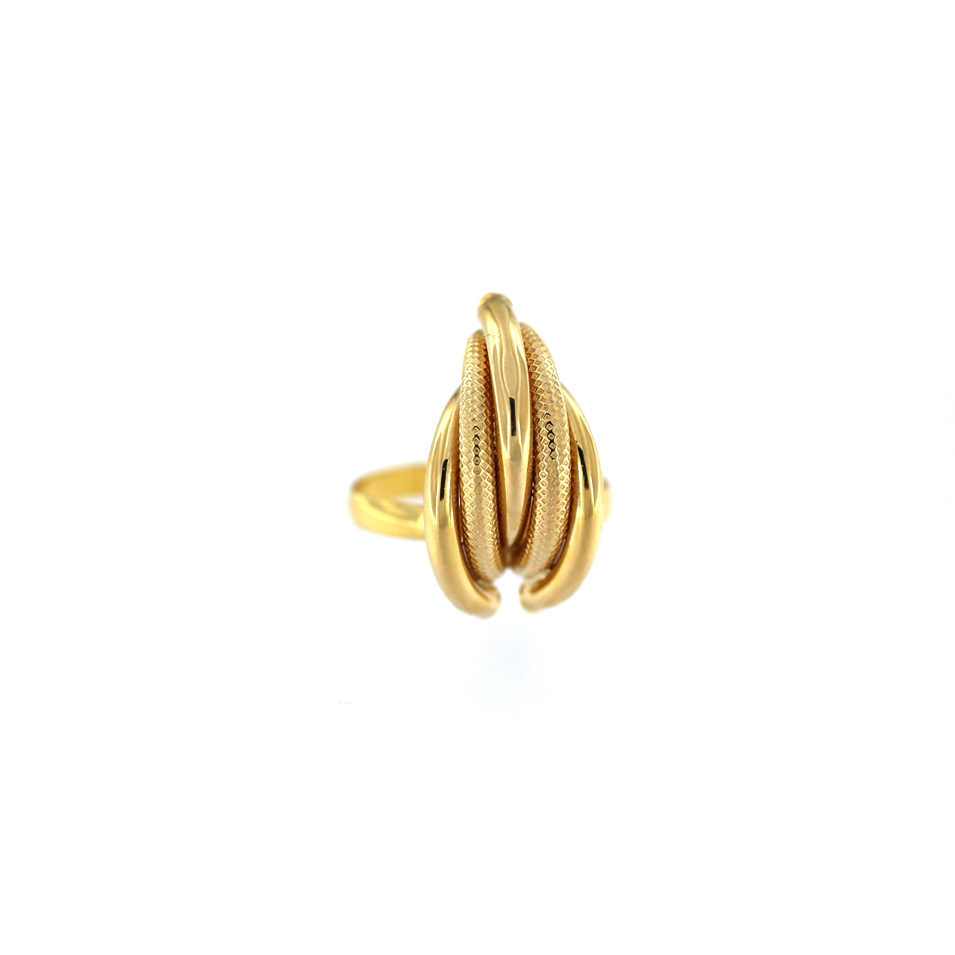 Yellow gold ring DGB02-02