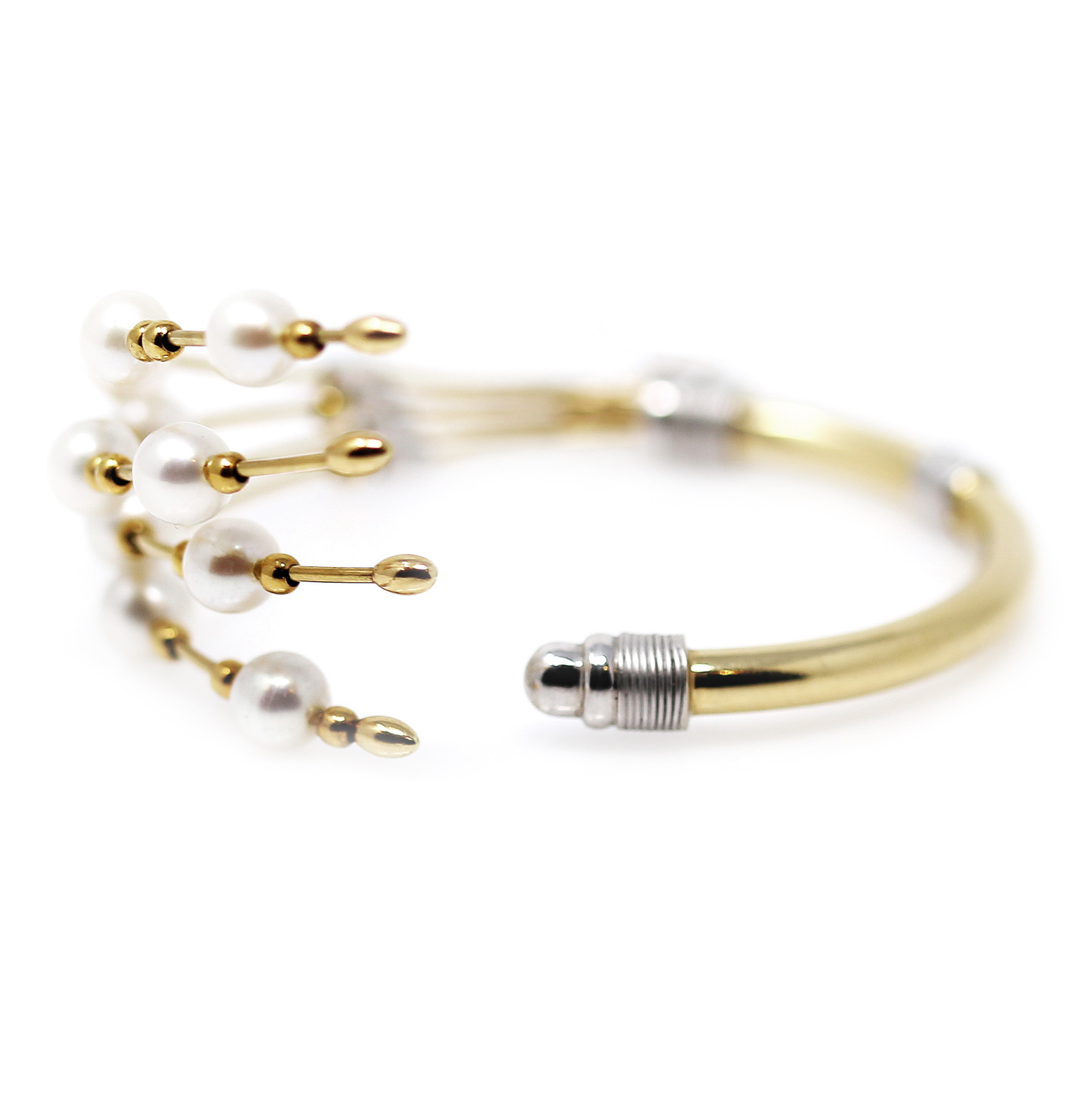 Yellow gold pearl bracelet EGZPRL04-01