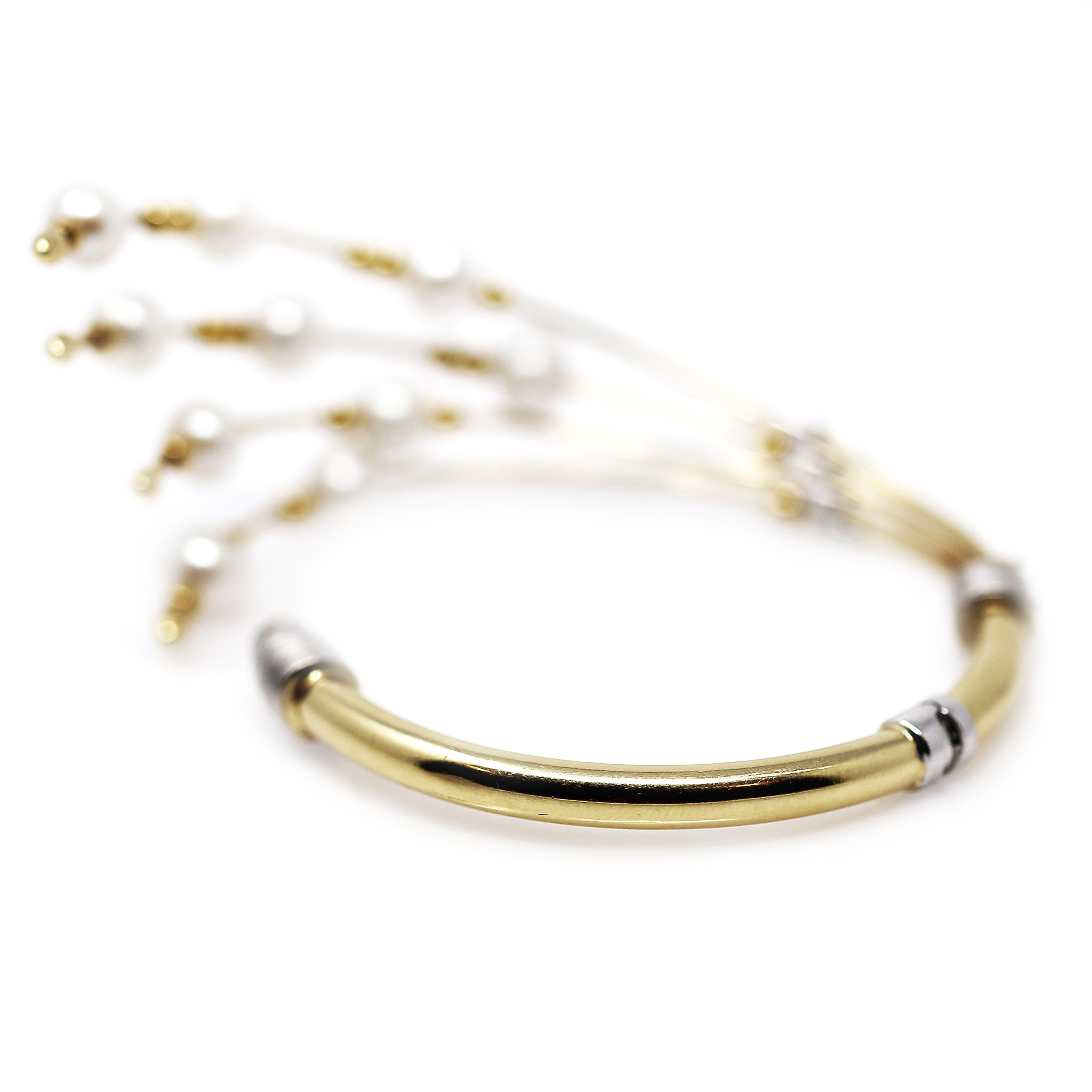 Yellow gold pearl bracelet EGZPRL04-01
