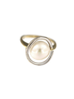 Yellow gold pearl ring DGP01-03