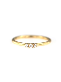 Yellow gold zirconia ring DGT03-02