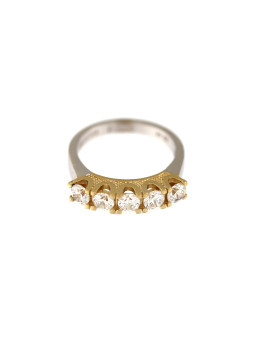 Yellow gold zirconia ring DGT06-01