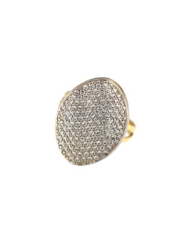 Yellow gold zirconia ring DGC01-04