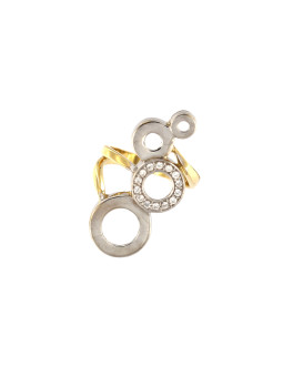 Yellow gold zirconia ring DGC02-01