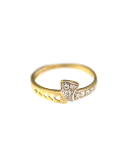 Yellow gold zirconia ring DGC07-05
