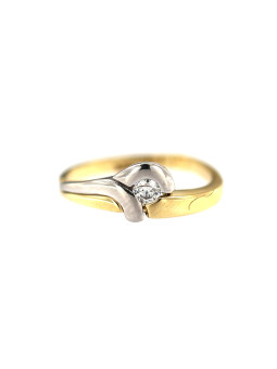 Yellow gold zirconia ring DGC07-07