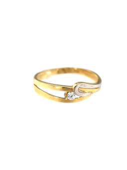 Yellow gold zirconia ring DGC07-10