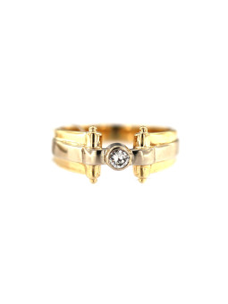 Yellow gold zirconia ring DGC08-08