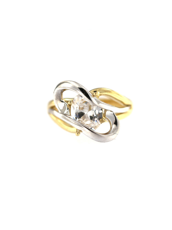 Yellow gold zirconia ring DGC10-07