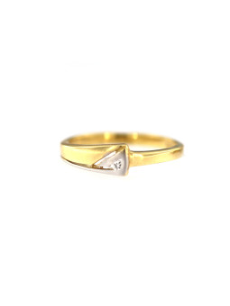 Yellow gold zirconia ring DGC11-02