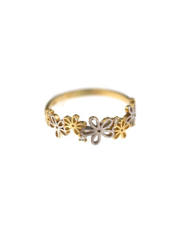 Yellow gold zirconia ring DGC12-02