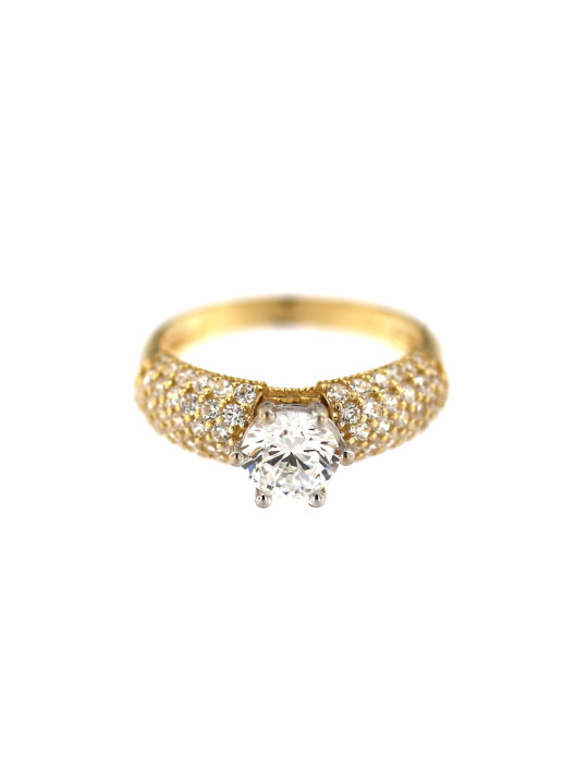 Yellow gold engagement ring DGS03-03-01